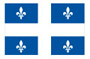 The flag of Quebec