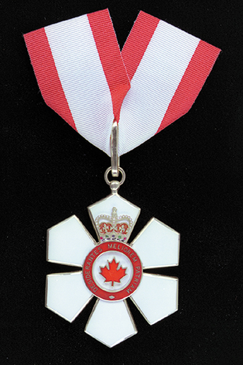 Order of Canada badge, companion level.