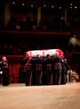 RCMP officers carrying the casket