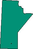 Map of the province of Manitoba