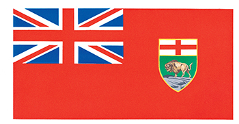 The flag of Manitoba