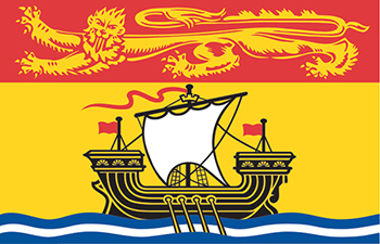 The flag of New Brunswick