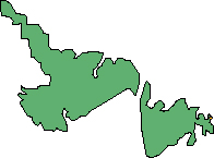 Map of the province of Newfoundland and Labrador
