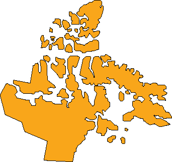 Map of Nunavut