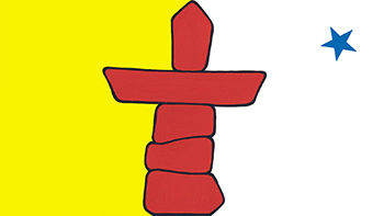 The flag of Nunavut