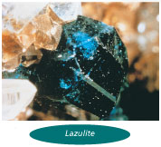 Le minerai du Yukon, la lazulite