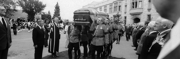 The state funeral of John Diefenbaker.