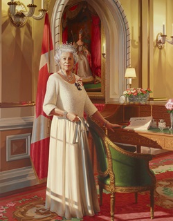 La toile originale de la reine Elizabeth II souligne le Jubilé de diamant historique de Sa Majesté