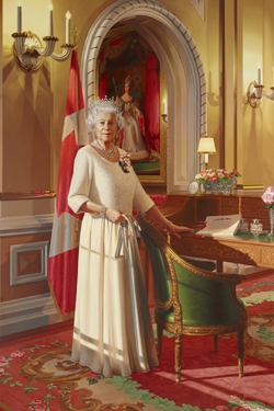 Original painting of Queen Elizabeth II to mark the historic occasion of Her Majesty’s Diamond Jubilee