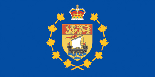 The lieutenant governor of New Brunswick's flag.