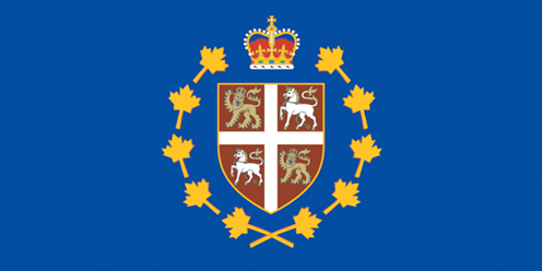 The lieutenant governor of Newfoundland and Labrador's flag.