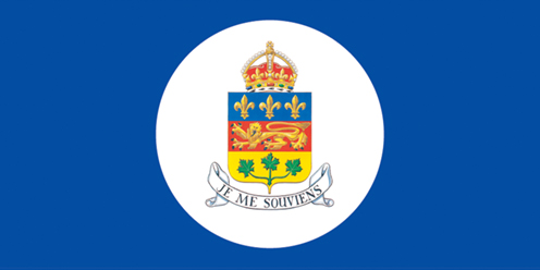 Le drapeau du lieutenant-gouverneur du Québec.