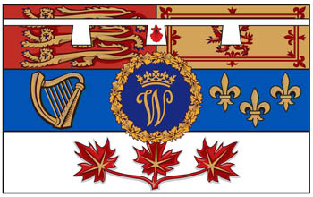Drapeau canadien personnel du duc de Cambridge
