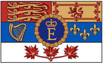 Drapeau canadien personnel de la Reine