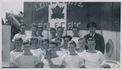 Crew of a Canadian military vessel from the Second World War.