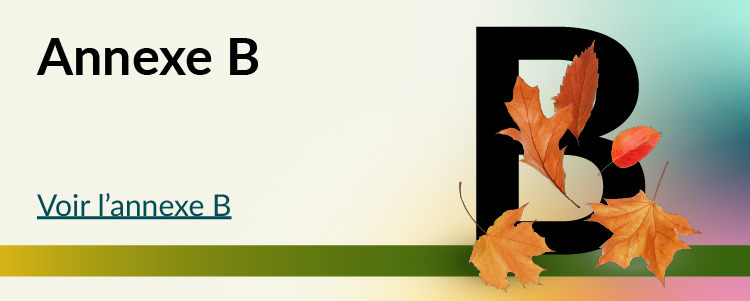 Lire l'annexe B
