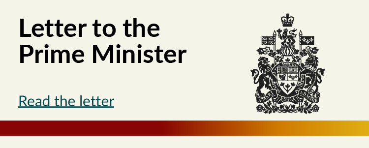 Read the letter to the Prime Minister