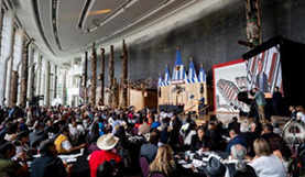 View of the crowd attending