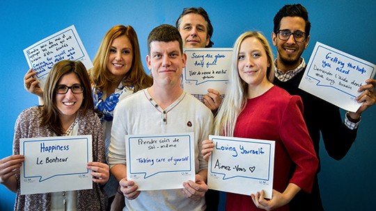 Photo de groupe de la santé mentale