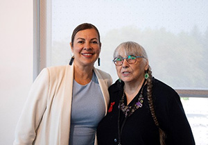 Rebecca Chartrand, with Elder Veda Weselak