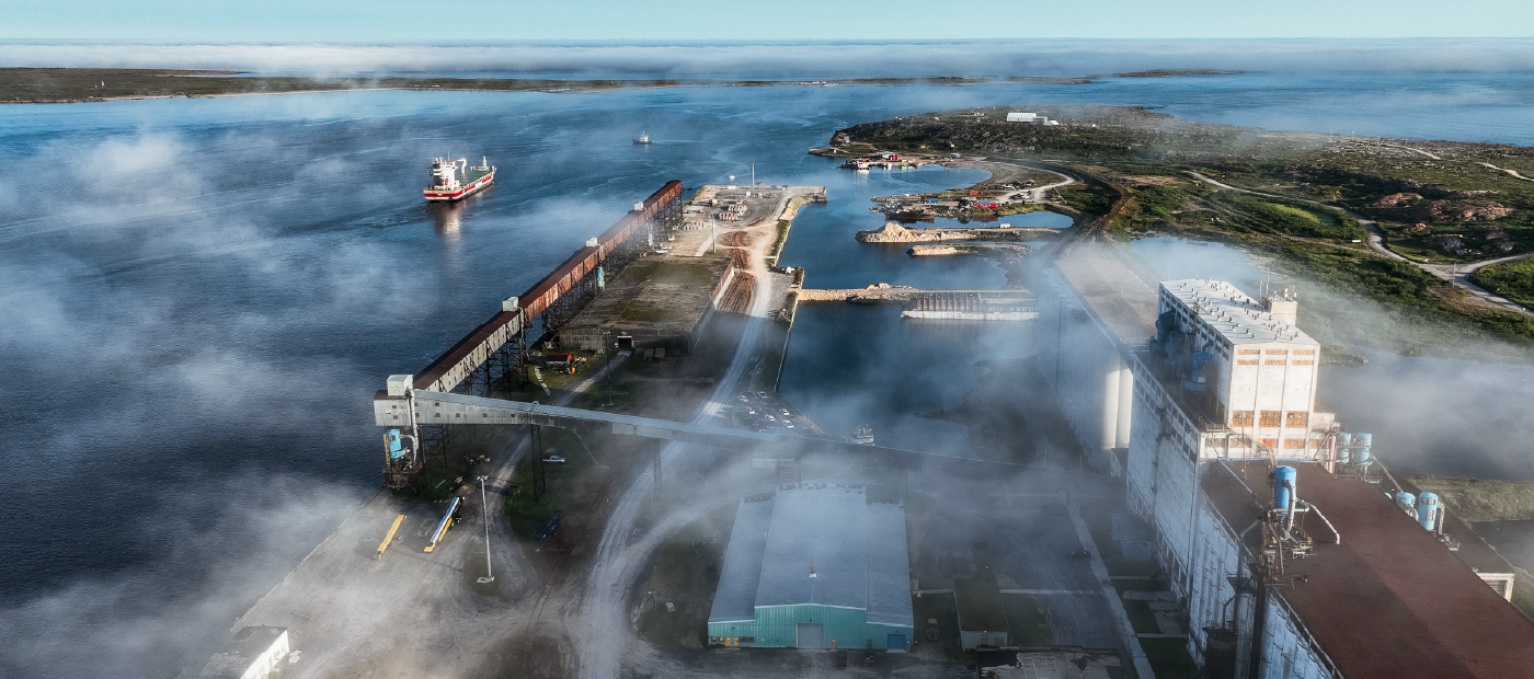 Ariel view of the Port of Churchill
