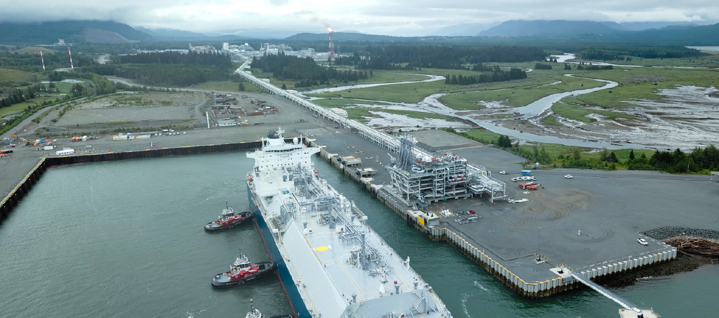  A large ship on a harbor
