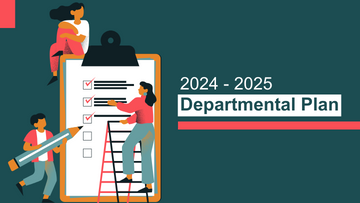 Vector graphic reads 2024-2025 departmental plan