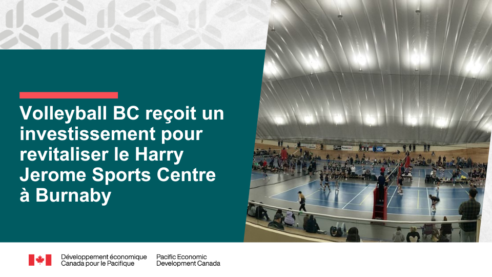 Volleyball BC reçoit un investissement pour revitaliser le Harry Jerome