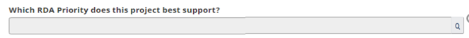 Screenshot - RDA priority search bar