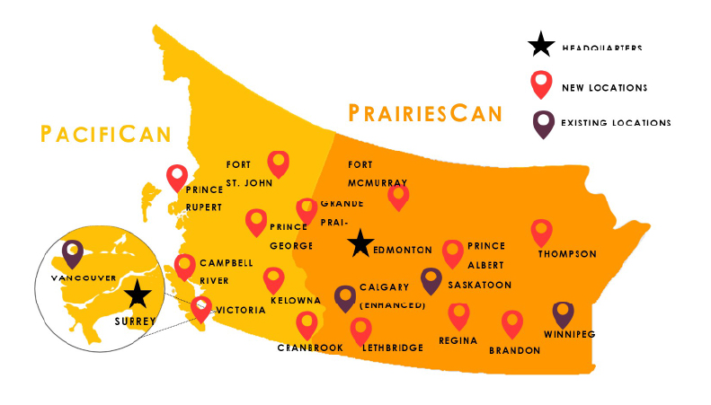 Service locations