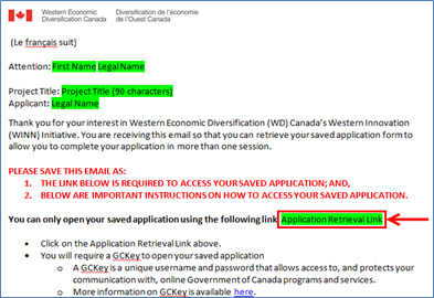Figure 1: Saved Email