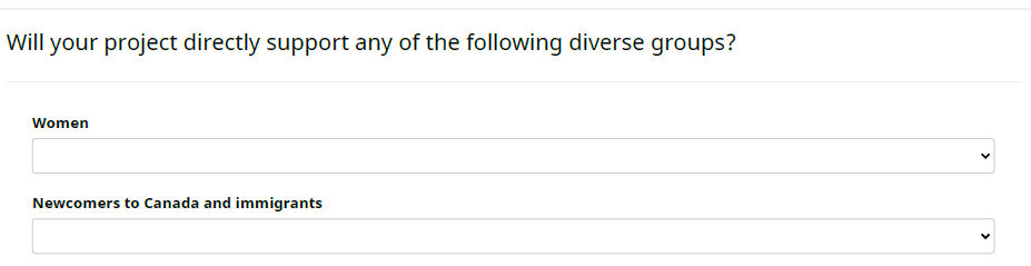 Screenshot - Diversity questions (3 of 4)
