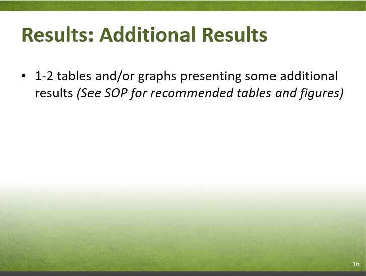 Slide 7-16. Results: Additional Results. Text description follows.
