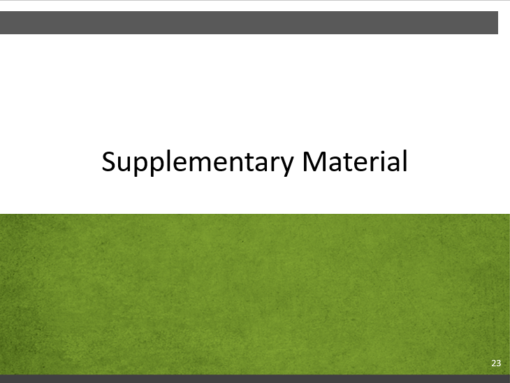 Slide 7-23. Supplementary Material. Text description follows.