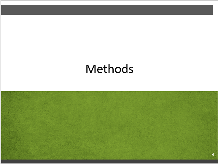 Slide 7-4. Methods (Title Page). Text description follows.