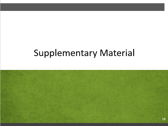 Slide 8-19. Supplementary Material. Text description follows.