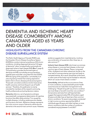 Dementia and ischemic heart disease comorbidity among Canadians aged 65 years and older