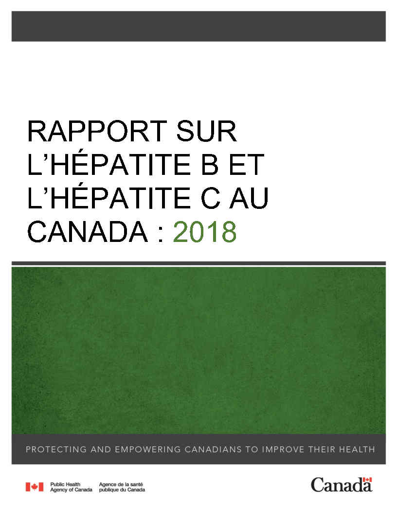 Rapport sur l'hépatite B et l'hépatite C au Canada : 2018