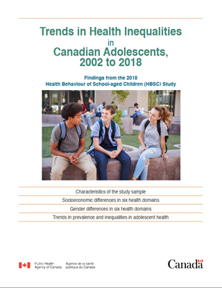 Trends in health inequalities in Canadian adolescents from 2002 to 2018