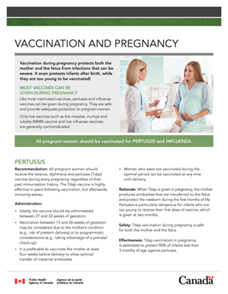 Vaccination and pregnancy (fact sheet)