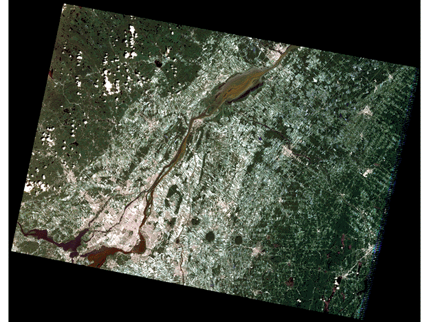 Unclassified satellite image