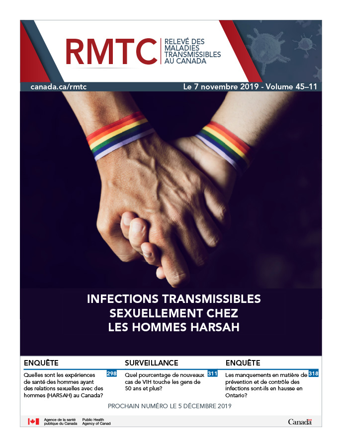 RMTC : Numéro 45–11, le 7 novembre 2019 : Infections transmissibles sexuellement chez les hommes HARSAH
