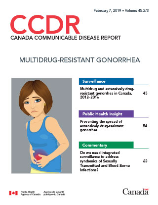 CCDR: Volume 45-2/3 February 7, 2019: Multidrug resistant gonorrhea