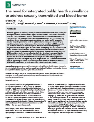 Do we need integrated surveillance to address sexually transmitted and blood-born syndemics?