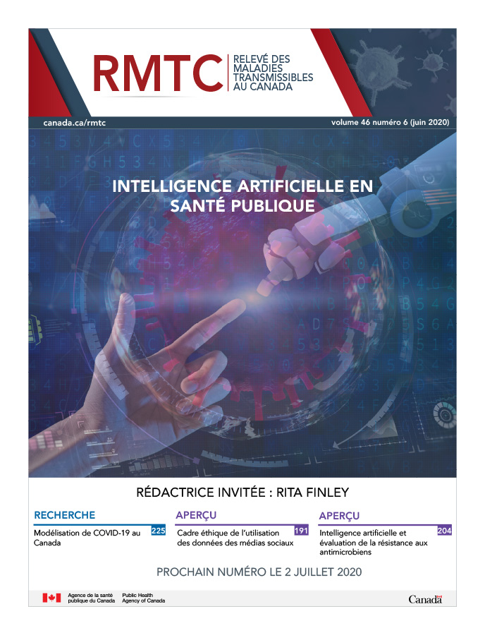 RMTC : Volume 46 Numero 6, le 4 juin 2020 : Intelligence artificielle en santé publique