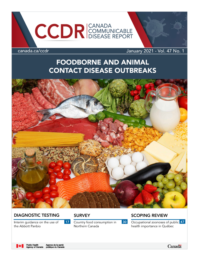CCDR: Volume 1 Issue 1, January, 2021: Foodborne and Animal Contact Disease Outbreaks