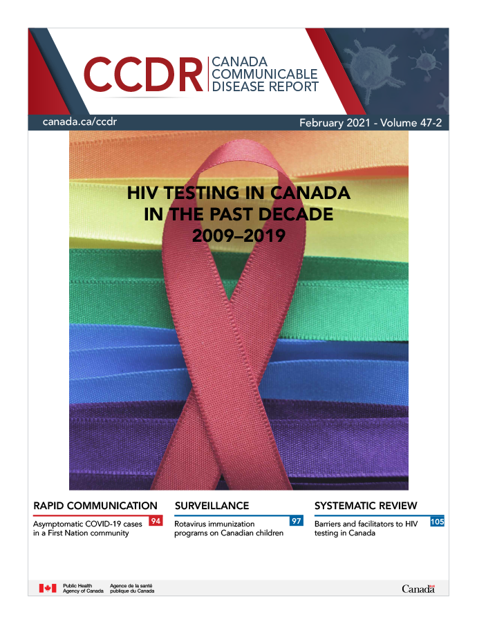 CCDR: Volume 47-2, February 2021: HIV testing in Canada in the Past Decade 2009–2019