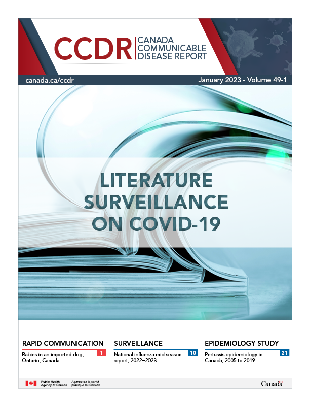 CCDR: Volume 49-1, January 2023: Literature Surveillance on COVID-19