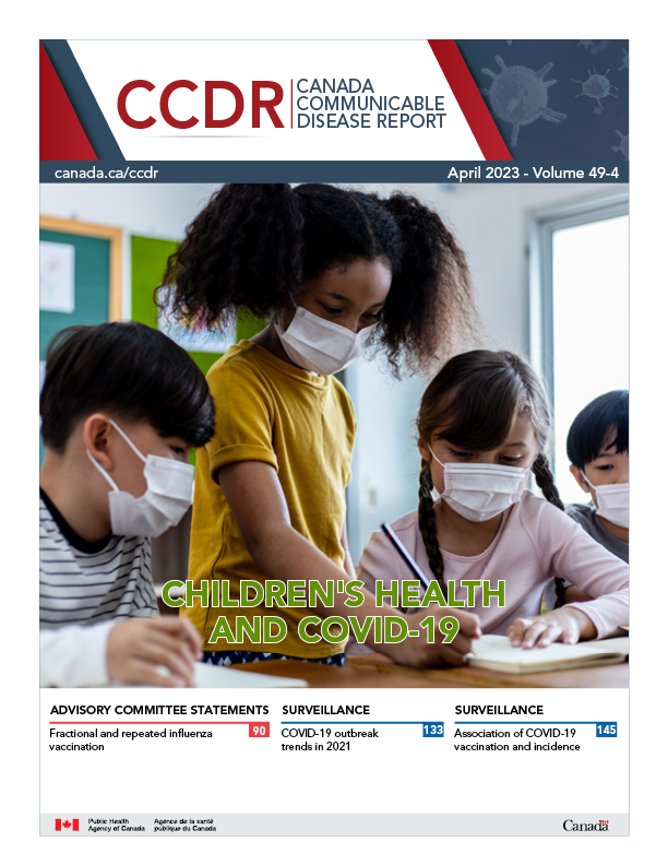 CCDR: Volume 49-4, April 2023: Children's Health and COVID-19