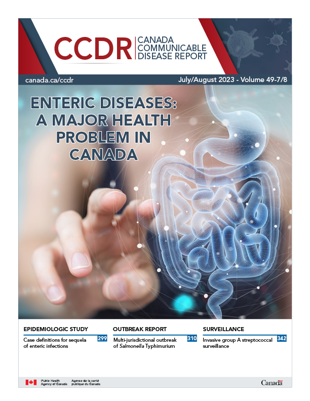 Volume 49-7/8, July/August 2023: Enteric Diseases: A Major Health Problem in Canada